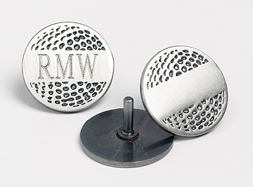 Golf Ball Design Ball Marker w/spike